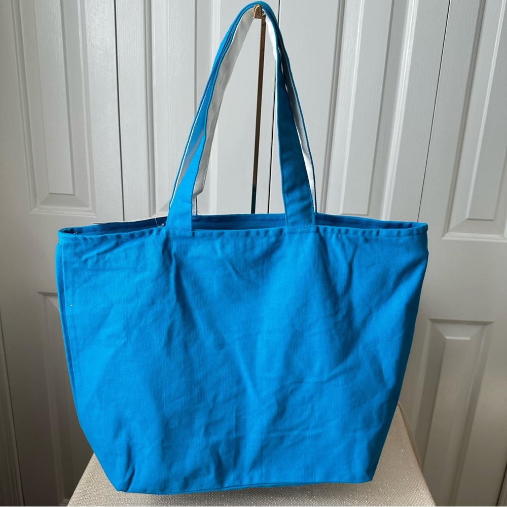 Radley London Large Zip Top Blue Tote Bag in Vibrant Azure Climbing Rocks - Picture 8 of 15